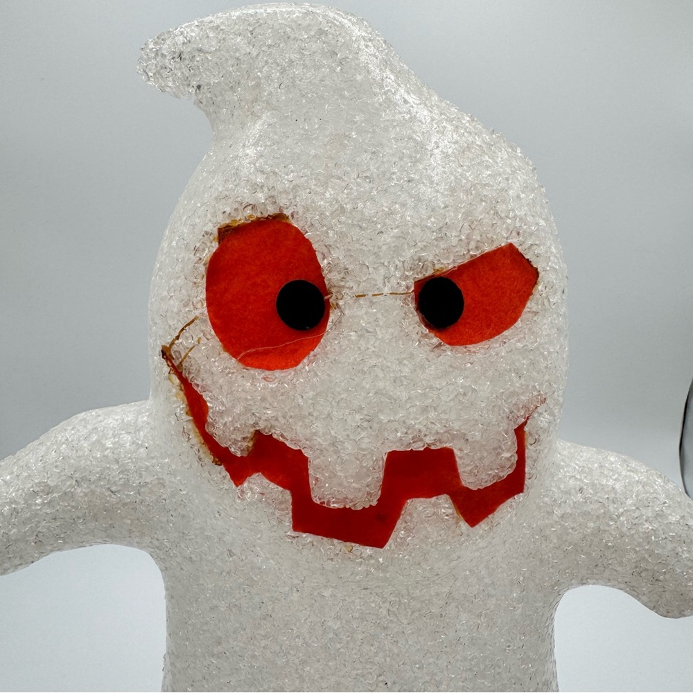 Two Melted Plastic Popcorn Light-Up Ghost Figurines 16” Halloween Decor Target - Picture 11 of 13